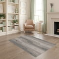 thumbnail image 1 of ODIKA 4'x6' Gray Beige Blue Abstract Stone Design Washable Area Rug Modern Geometric Inspired Pattern Stain Resistant, Low Pile, Easy Care for Dorm Room, Small Living, 1 of 7
