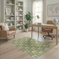 thumbnail image 1 of ODIKA 4'x6' Green Sage Cottage Botanical Wildflower Washable Area Rug Delicate Scattered Floral Branch Pattern Pet Friendly, Non-Shedding for Bedroom, Reading Nook, 1 of 7