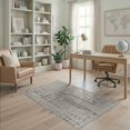 thumbnail image 1 of ODIKA 4'x6' Grey Beige Modern Geometric Pixelated Washable Area Rug Contemporary Digital Mosaic Block Pattern Pet Friendly, Non-Shedding for Bedroom, Reading Nook, 1 of 7
