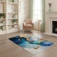 thumbnail image 1 of ODIKA 4'x6' Luxurious Gold and Gray Washable Area Rug for Bedroom, Reading Nook, Pet Friendly & Kids Safe Play, Non-Shedding, 1 of 7