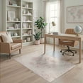 thumbnail image 1 of ODIKA 4'x6' Pale Pink Garden Toile Bashful Washable Area Rug Landscape Motif With Birds And Fountains Ornamental for Home Office, Under Desk, Non-Slip Chair-Friendly, Flatwoven, 1 of 7