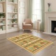 thumbnail image 1 of ODIKA 4'x6' Ultra-Soft Area Rug, Circle Print Door Saguaro Prickly Pear Motif Border Doormat None Washable, Bare feet friendly, Silk-Touch for Bedroom Home office, 1 of 7