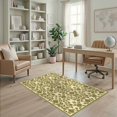 Earthy Looking Rugs ODIKA 4'x6' Ultra-Soft Area Rug, Earthy Retro Climbing Motif ...