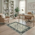 thumbnail image 1 of ODIKA 4'x6' Ultra-Soft Area Rug, Farmhouse Vintage Distressed Lattice Botanical Scroll Desk Dining None Washable, Bare feet friendly, Silk-Touch for Bedroom Home office, 1 of 7