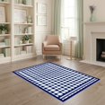 thumbnail image 1 of ODIKA 4'x6' Ultra-Soft Area Rug, Layering Striped Welcome Nautical Border Front Door Large Rectangular None Washable, Bare feet friendly, Silk-Touch for Bedroom Home office, 1 of 7