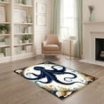 thumbnail image 1 of ODIKA 4'x6' Ultra-Soft Area Rug, Octopus Nautical Koi Tentacle Spotted Ship Cartoon Pirate Bathroom None Washable, Bare feet friendly, Silk-Touch for Bedroom Home office, 1 of 7