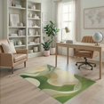 thumbnail image 1 of ODIKA 4'x6' Washable Area Rug Abstract Mid Wavy Striped Gradient Wave Decorative Cream Orange for Bedroom, Reading Nook, Pet Friendly & Non-Shedding, 1 of 7
