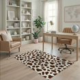 thumbnail image 1 of ODIKA 4'x6' Washable Area Rug Abstract Patches Border Southwestern Symmetry Spotted Inspired Refined for Home Office, Under Desk, Non-Slip Chair-Friendly, Flatwoven, 1 of 7