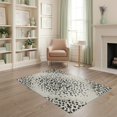 thumbnail image 1 of ODIKA 4'x6' Washable Area Rug Distressed Abstract Inspired Boneless Couch Print Spotted Cow Playful Expressive for Bedroom, Reading Nook, Pet Friendly & Non-Shedding, 1 of 7