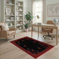 thumbnail image 1 of ODIKA 4'x6' Washable Area Rug Mens Spooky Web Cobweb Men Motif Strand Border Webs Wevs Bold for Bedroom, Reading Nook, Pet Friendly & Non-Shedding, 1 of 7