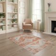 thumbnail image 1 of ODIKA 4'x6' Washable Area Rug Pet Friendly, Non-Shedding Beige Neutral Boho Vintage Distressed Southwestern Detail Cream for Bedroom, Reading Nook, 1 of 7
