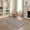 thumbnail image 1 of ODIKA 4'x6' Washable Area Rug Stain Resistant, Low Pile, Easy Care Placemat Showcasing Cow Muted Spotted Motifs Fabric Table Bathroom for Dorm Room, Small Living, 1 of 7