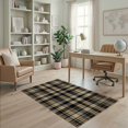 thumbnail image 1 of ODIKA 4'x6' Washable Area Rug Striped Foyer Vintage Tartan Frame Checkered Bold Gingham Plaid Flowing Dynamic for Bedroom, Reading Nook, Pet Friendly & Non-Shedding, 1 of 7