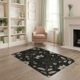 thumbnail image 1 of ODIKA 4'x6' Washable Area Rug Winding Snake Forest Botanical Leafy Frame Vintage Nature Artwork for Dorm Room, Small Living Stain Resistant Low Profile, Easy Care, 1 of 7