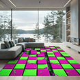 thumbnail image 1 of ODIKA 4'x6' Machine Washable Non-Slip Area Rug, 3d Bright Green High Traffic Rug, Green, 979746, 1 of 7