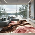thumbnail image 1 of ODIKA 4'x6' Machine Washable Non-Slip Area Rug, Abstract Blush Pink High Traffic Rug, Beige, 1184374, 1 of 7