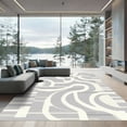 thumbnail image 1 of ODIKA 4'x6' Machine Washable Non-Slip Area Rug, Abstract Gray High Traffic Rug, Gray, 1056039, 1 of 7