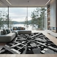 thumbnail image 1 of ODIKA 4'x6' Machine Washable Non-Slip Area Rug, Abstract Gray High Traffic Rug, Gray, 1109977, 1 of 7