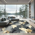 thumbnail image 1 of ODIKA 4'x6' Machine Washable Non-Slip Area Rug, Abstract Gray High Traffic Rug, Gray, 935967, 1 of 7