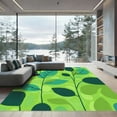 thumbnail image 1 of ODIKA 4'x6' Machine Washable Non-Slip Area Rug, Abstract Green High Traffic Rug, Green, 1035141, 1 of 7