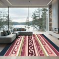 thumbnail image 1 of ODIKA 4'x6' Machine Washable Non-Slip Area Rug, Abstract Pink High Traffic Rug, Pink, 1290122, 1 of 7