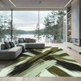 thumbnail image 1 of ODIKA 4'x6' Machine Washable Non-Slip Area Rug, Abstract Sage Green High Traffic Rug, Green, 1284499, 1 of 7