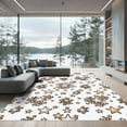 thumbnail image 1 of ODIKA 4'x6' Machine Washable Non-Slip Area Rug, Abstract White High Traffic Rug, White, 1309692, 1 of 7