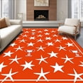 thumbnail image 1 of ODIKA 4'x6' Machine Washable Non-Slip Area Rug, Championship Entryway Supporter Celebration Collector High Traffic Rug with Pad, Red, 669775, 1 of 8