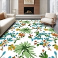 thumbnail image 1 of ODIKA 4'x6' Machine Washable Non-Slip Area Rug, Charming Nature Inspired Blossom Motif with Whimsical Touch High Traffic Rug with Pad, Green, 372422, 1 of 8