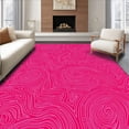 thumbnail image 1 of ODIKA 4'x6' Machine Washable Non-Slip Area Rug, Elegant Swirl Paisley Abstract Decorative Plush Comfort Floor High Traffic Rug, Pink, 582645, 1 of 7