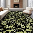 thumbnail image 1 of ODIKA 4'x6' Machine Washable Non-Slip Area Rug, Enchanted Forest Mystical Dreamy Magical Whimsical Charming High Traffic Rug, Black, 587100, 1 of 7