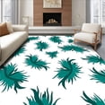 thumbnail image 1 of ODIKA 4'x6' Machine Washable Non-Slip Area Rug, Fluid Brushstroke Modern Artistic Floor Covering High Traffic Rug with Pad, White, 660165, 1 of 8