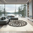 thumbnail image 1 of ODIKA 4'x6' Machine Washable Non-Slip Area Rug, Geometric Beige High Traffic Rug, Beige, 936498, 1 of 7