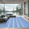 thumbnail image 1 of ODIKA 4'x6' Machine Washable Non-Slip Area Rug, Geometric Blue High Traffic Rug with Pad, Blue, 1050869, 1 of 8