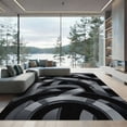 thumbnail image 1 of ODIKA 4'x6' Machine Washable Non-Slip Area Rug, Geometric Gray High Traffic Rug, Gray, 1102015, 1 of 7