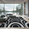 thumbnail image 1 of ODIKA 4'x6' Machine Washable Non-Slip Area Rug, Geometric Gray High Traffic Rug, Gray, 1102018, 1 of 7