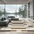 thumbnail image 1 of ODIKA 4x6 Machine Washable Non-Slip Area Rug, Geometric Gray High Traffic Rug with Pad, Gray, 1037640, 1 of 8