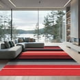 thumbnail image 1 of ODIKA 4'x6' Machine Washable Non-Slip Area Rug, Geometric Red High Traffic Rug, Red, 1097568, 1 of 7