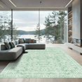 thumbnail image 1 of ODIKA 4'x6' Machine Washable Non-Slip Area Rug, Geometric Seafoam Green High Traffic Rug, Green, 1089400, 1 of 7