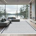 thumbnail image 1 of ODIKA 4'x6' Machine Washable Non-Slip Area Rug, Geometric White High Traffic Rug, White, 1060595, 1 of 7