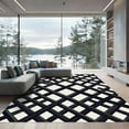 thumbnail image 1 of ODIKA 4'x6' Machine Washable Non-Slip Area Rug, Geometric White High Traffic Rug, White, 1103093, 1 of 7