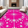 thumbnail image 1 of ODIKA 4'x6' Machine Washable Non-Slip Area Rug, Glittering Jewel Protective Base Fancy Decorative Accessory High Traffic Rug, Pink, 630691, 1 of 7