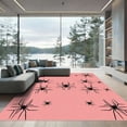 thumbnail image 1 of ODIKA 4'x6' Machine Washable Non-Slip Area Rug, Graphic Pink High Traffic Rug with Pad, Pink, 1037261, 1 of 8