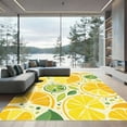 thumbnail image 1 of ODIKA 4'x6' Machine Washable Non-Slip Area Rug, Graphic Yellow High Traffic Rug, Yellow, 1068435, 1 of 7