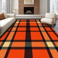 thumbnail image 1 of ODIKA 4'x6' Machine Washable Non-Slip Area Rug, Harvest Festival Welcome Doorstep Ensemble High Traffic Rug, Orange, 602262, 1 of 7