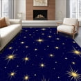 thumbnail image 1 of ODIKA 4'x6' Machine Washable Non-Slip Area Rug, Magical Night Sparkling Celestial Embellishment High Traffic Rug, Blue, 731571, 1 of 7
