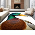 thumbnail image 1 of ODIKA 4'x6' Machine Washable Non-Slip Area Rug, Mallard Drake Crochet Cushion Kit Handcraft Yarn Stitching Project High Traffic Rug, Blue, 644315, 1 of 7