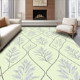 thumbnail image 1 of ODIKA 4'x6' Machine Washable Non-Slip Area Rug, Modern Lattice Oasis with Abstract Botanical Detailing High Traffic Rug with Pad, Green, 590568, 1 of 8
