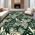 thumbnail image 1 of ODIKA 4'x6' Machine Washable Non-Slip Area Rug, Nordic Pine Branch Christmas Tree Skirt with Evergreen Needle Design High Traffic Rug, Green, 739101, 1 of 7