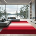 thumbnail image 1 of ODIKA 4'x6' Machine Washable Non-Slip Area Rug, Ombre Red High Traffic Rug with Pad, Red, 1051142, 1 of 8